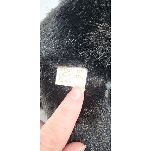 It's All Greek to Me Panda Bear Plush Stuffed Animal Soft Fuzzy 12 Inches Sits - Picture 7 of 9